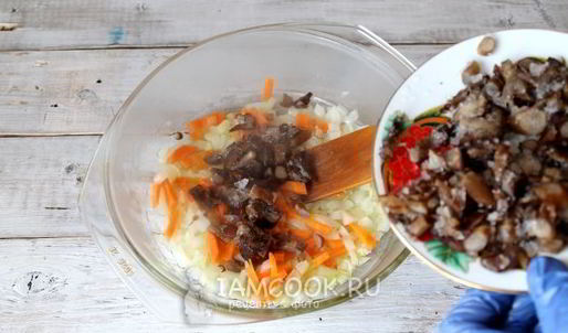 постный плов из гречки с опятами