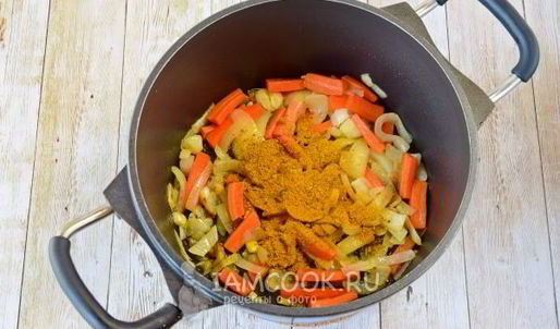 постный плов с овощами