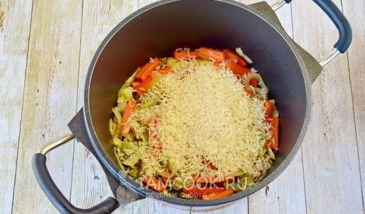 постный плов с овощами