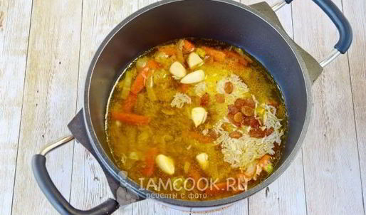 постный плов с овощами