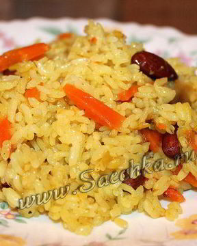 Постный плов в мультиварке