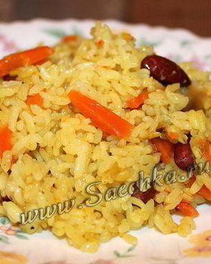 Постный плов в мультиварке