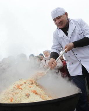 Шах-плов с курицей и с говядиной