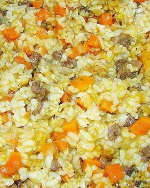 Вкусный плов из говядины