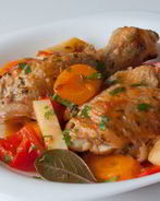 Фрикасе из курицы по-креольски