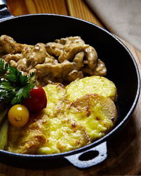 Фрикасе из курицы с картофелем