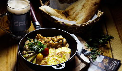 фрикасе из курицы с картофелем