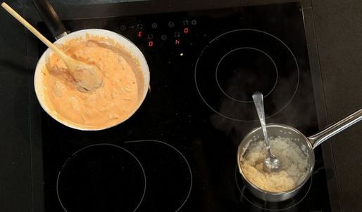 фрикасе из курицы с рисовым медвежонком