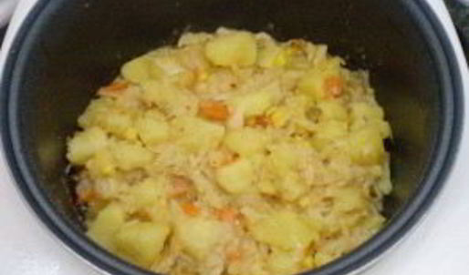 картофельное рагу с овощами