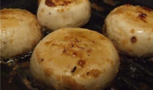 креветки в шляпе со сливочным сыром