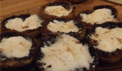 креветки в шляпе со сливочным сыром