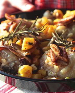 Куриное фрикасе с грибами по-женевски