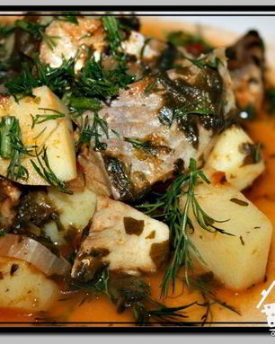 Ленивое рагу с рыбой