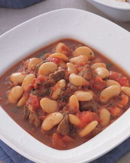 Рецепт мясного рагу с белой фасолью