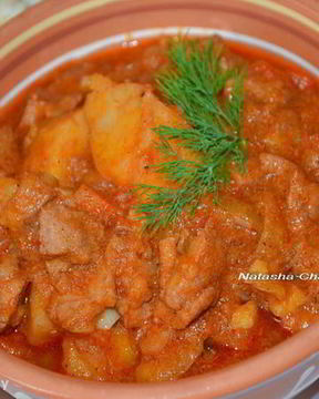 Мясное рагу с овощами