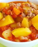 Овощное рагу с фаршем