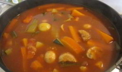 овощное рагу с грибами и кускусом