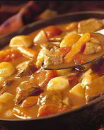 Овощное рагу с куриной печенью