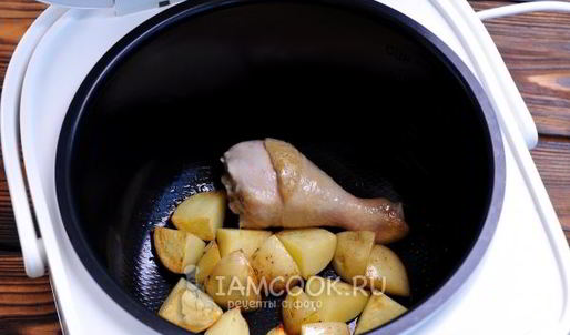 овощное рагу с курицей в мультиварке