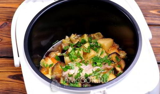 овощное рагу с курицей в мультиварке