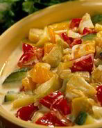 Овощное рагу с яблоками