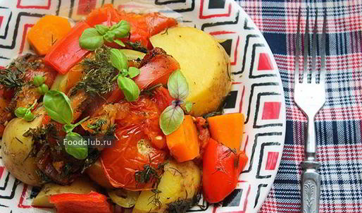 овощное рагу в духовке