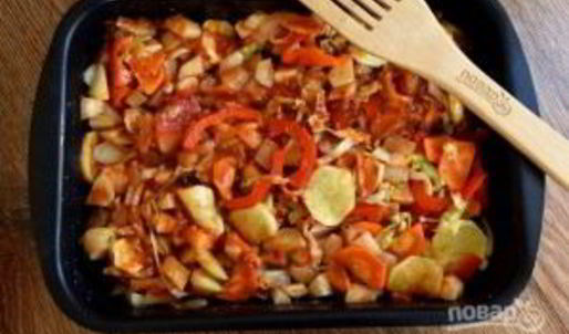 овощное рагу в лаваше