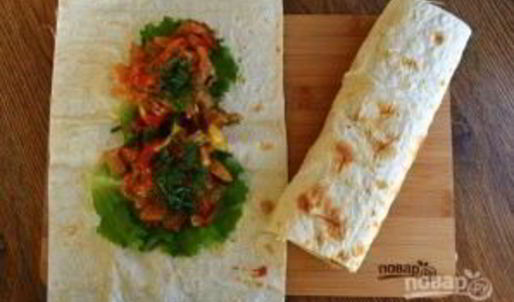 овощное рагу в лаваше