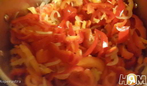 рагу из баклажан с перцем