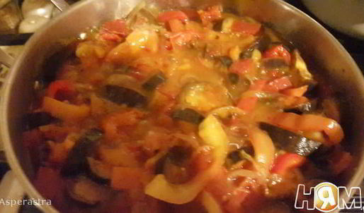 рагу из баклажан с перцем