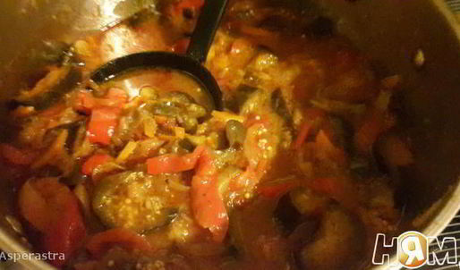 рагу из баклажан с перцем