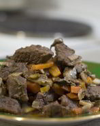 Рагу из говядины с грибами