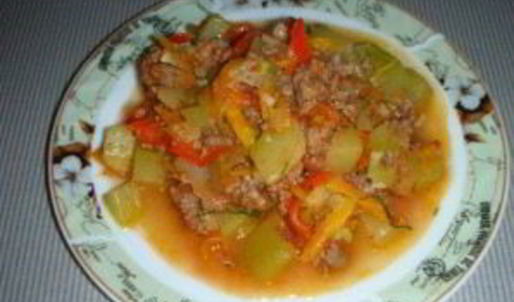 рагу из кабачков с фаршем