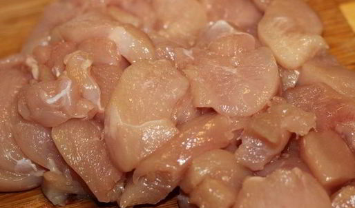 рагу из куриного филе с перцами