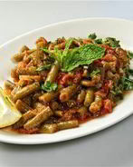 Рагу из зеленой фасоли