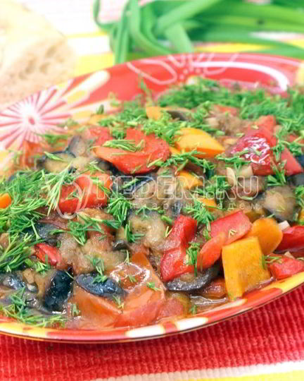 Рецепт рагу с баклажанами