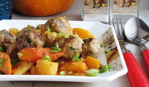 рагу с мясными шариками