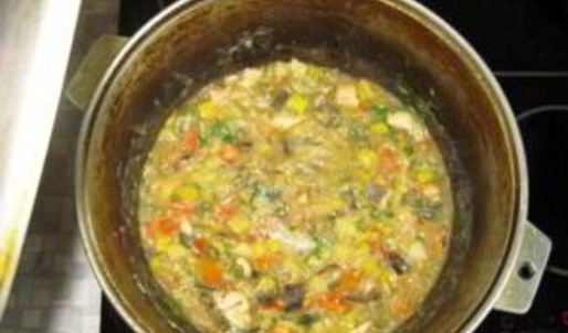 рагу с мясом и кабачками