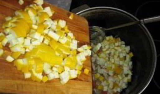 рагу с мясом и кабачками