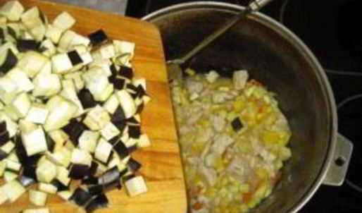 рагу с мясом и кабачками