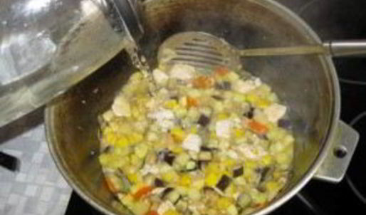 рагу с мясом и кабачками