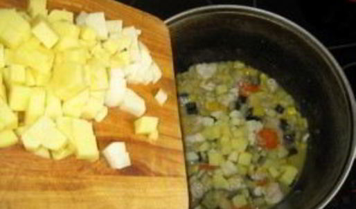 рагу с мясом и кабачками