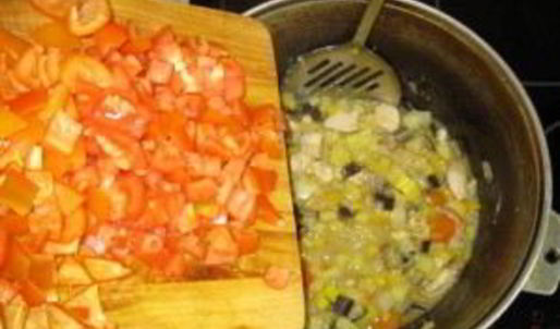 рагу с мясом и кабачками