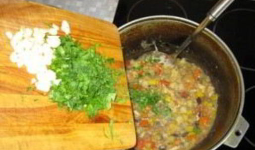 рагу с мясом и кабачками