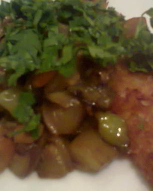 Рагу с огурцом