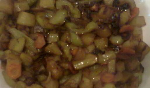 рагу с огурцом