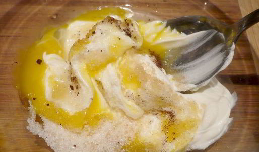 шоколадные равиоли с вишневым рагу