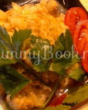 Зеленое рагу в сливочном соусе