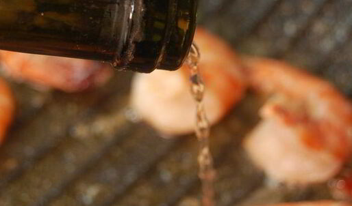 дважды мускатное ризотто с креветками