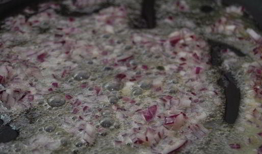 дважды мускатное ризотто с креветками